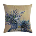 Purple Lavender Floral Pillowcase for Home Decor by Axyaa