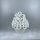 Axyaa Ceramic Chain Vase Ring Round Buckle Handmade Home Decor Accessory
