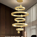 Axyaa Ring LED Pendant Light Chandeliers for Modern Living and Dining Room