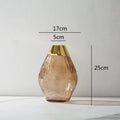 Axyaa Transparent Glass Vase Flower Arrangement Home Decor Accessory