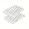 Axyaa Silicone Self Draining Soap Dish | Bathroom Soap Holder and Shower Storage Rack