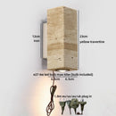 Axyaa Black Stone Wall Lamp LED Industrial Stair Light for Mirror Decor