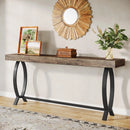 Axyaa Farmhouse Entryway Console Table: 70.87-Inch Narrow Sofa Table for Entry Behind Couch