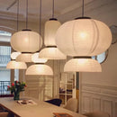 Axyaa Wabi Sabi Rice Paper Pendant Chandelier - LED Ceiling Hanging Light