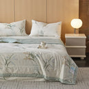 Axyaa Cotton Summer Quilt 4-Piece Set, Single Size, Thin and Washable