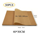 Axyaa Non-Stick Parchment Baking Sheet for Oven, Air Fryer, Grilling Mat, 50/100/200PC