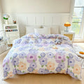 Axyaa Striped Cotton Duvet Cover - Queen/King/Double/Single Size Bed Quilt Cover