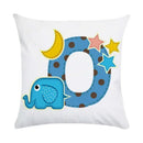 Axyaa Animal Letter Decorative Polyester Throw Pillow Cover for Home Car Sofa