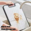 Axyaa Antibacterial Stainless Steel Chopping Board - Double Sided, Thick, Scratch Resistant