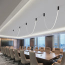 Axyaa LED Line Pendant Lamp for Modern Nordic Decor