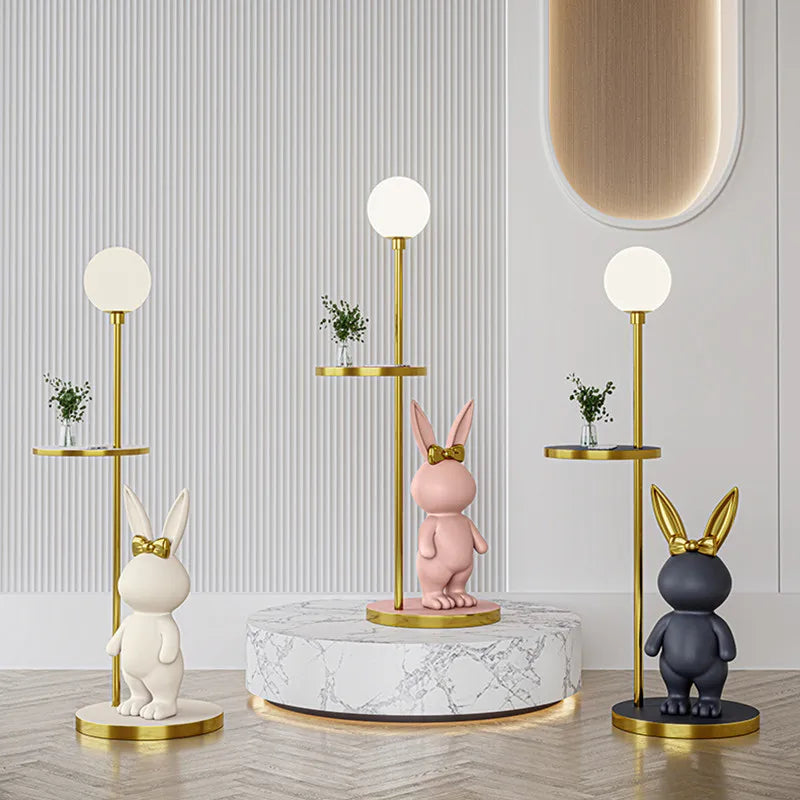 Axyaa Round Table Floor Lamp: Modern Nordic Style for Children's Room