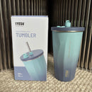 Axyaa Insulated Cold Cup with Diamond-Shaped Straw for Portable Ice Cream Water.