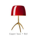 Modern Bauhaus Glass Table Lamp in Vibrant Colors by Axyaa