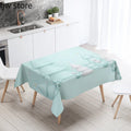 Axyaa Geometric Tree Waterproof Tablecloth for Home and Restaurant Decor
