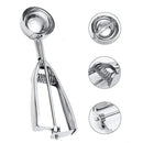Axyaa Stainless Steel Ice Cream Spoon with Spring Handle and Watermelon Ball Spoon