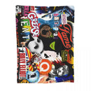 Axyaa Broadway Musical Collage Throw Blanket for Sofa - Decorative Thin Blanket