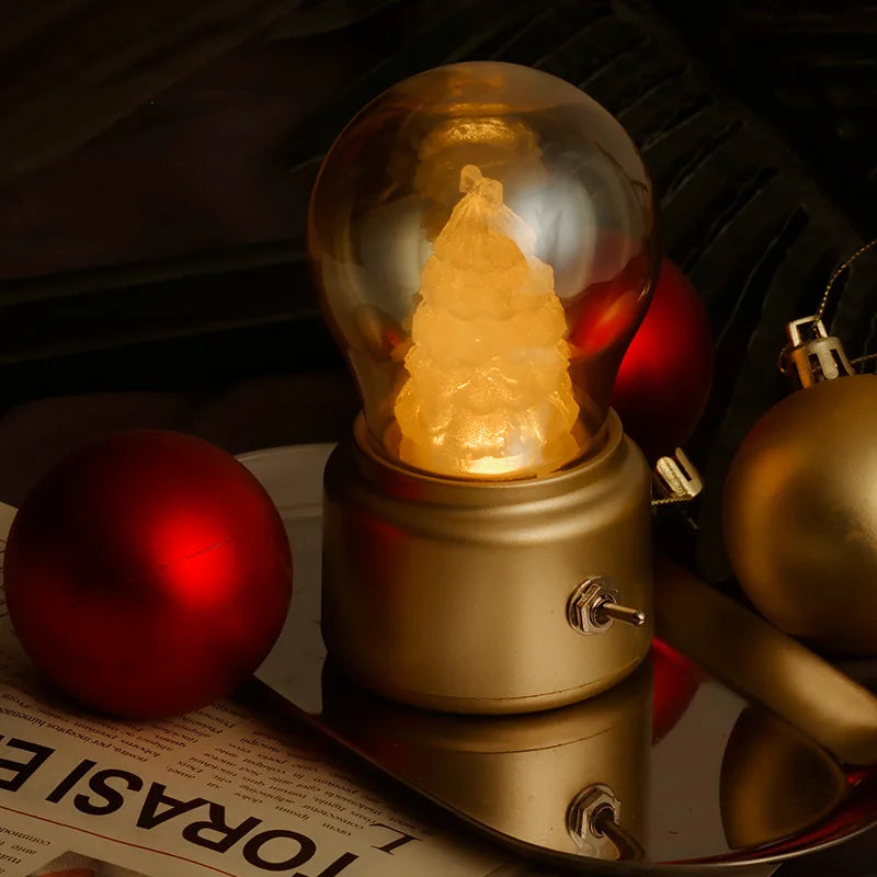 Axyaa Retro Bulb Night Light - USB Desktop Lamp for Bedroom and Office