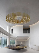 Axyaa Modern Large LED Chandelier for Hotel & Restaurant Decor
