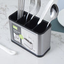 Axyaa Stainless Steel Cutlery Organizer Drainer Knife Stand Storage Holder.