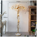 Axyaa Ginkgo Leaf Floor Lamp: Vintage Lobby Design, Artistic Lighting Fixture