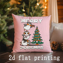Axyaa Cute Animal Print Pillowcases for Sofa, Bedroom, Car - Christmas Theme