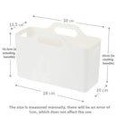 Axyaa Desktop Plastic Sorting Basket - Transparent Household Storage Solution