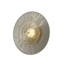 Axyaa Copper Wall Lamp with Amber Glass Shade & LED Light – Modern Bedside Lighting