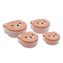 Axyaa Kids Bear Bento Box | Cute Cartoon Lunch Container | Microwave Safe Student Lunch Box