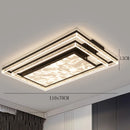 Axyaa Square LED Ceiling Lamp for Modern Living Room, Bedroom, Dining Room Lighting