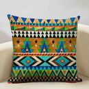 Axyaa Geometric Aztec Boho 45x45cm Linen Pillowcase for Home Sofa Decor