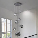 Axyaa Modern Stair Pendant Chandelier for Indoor Lighting