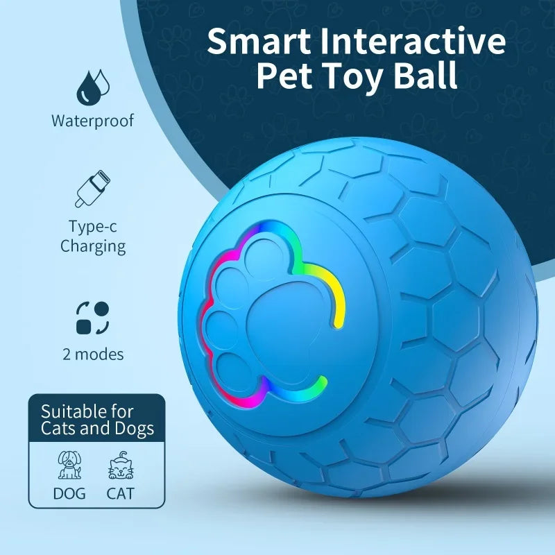 Axyaa Smart Rolling Ball Pet Toy - Interactive USB Charging Training Ball