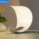 Axyaa Nordic Curl Moon Table Lamp LED Night Light for Bedroom Study - Curved Bedside Decoration