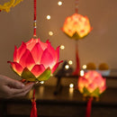 Axyaa Lotus Lantern Hand Held Glowing Light - Festive Chinese Decoration