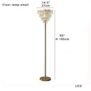 Axyaa Crystal LED Floor Lamp - Luxe Living Room Office Hotel Decor Standyalty Standby