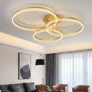 Axyaa LED Ceiling Light: Modern Aluminum Ring for Bedroom, Study - Full Spectrum Lighting