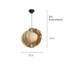 Axyaa Nordic Wooden Pendant Chandelier for Modern Minimalist Living Spaces