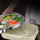 Axyaa Stainless Steel Insulated Bento Lunch Box Set with Bag - Office, School, Commercial