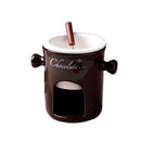 Axyaa Ceramic Chafing Dish Cup Set with Fork for Christmas Party & Home Event