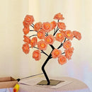 Axyaa Rose Flower Table Lamp: 24 LED Bedroom Night Light & Home Decor