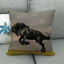 Axyaa Horse Print Cushion Covers: Animal Pillow Cases for Home Decoration