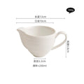 Axyaa Ceramic Tableware Set: Gravy Boat, Sauce Pot, Milk Jug, Milk Can, White Cup, Porcelain Seasoning Tools