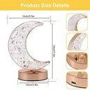 Axyaa Crystal Moon Lamp: Touch Dimming LED Night Light for Girls' Room