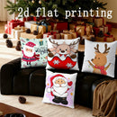 Axyaa Christmas Reindeer & Santa Pillows for Sofa Bedroom Car Cover