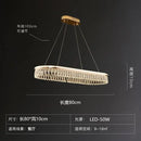 Axyaa Gold Metal Chandeliers Modern Luxury Crystal LED Hanging Lamps