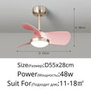 Modern Ceiling Fan with Lighting for Home, 48W Axyaa Bedroom Living Room Decor