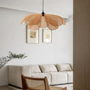 Axyaa Rattan Petal Willow LED Chandelier - Japanese Style Indoor Lighting