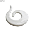 Axyaa White Ceramic Sushi Dessert Plate | Molecular Cuisine Display Specialty Tableware
