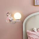 Axyaa Nordic Rabbit Glass Ball LED Wall Lamp for Home Decor