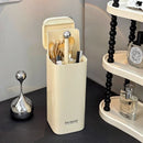 Axyaa Automatic Brushes Holder Rack: Dustproof Makeup Organizer for Lipstick and Eyebrow Pens